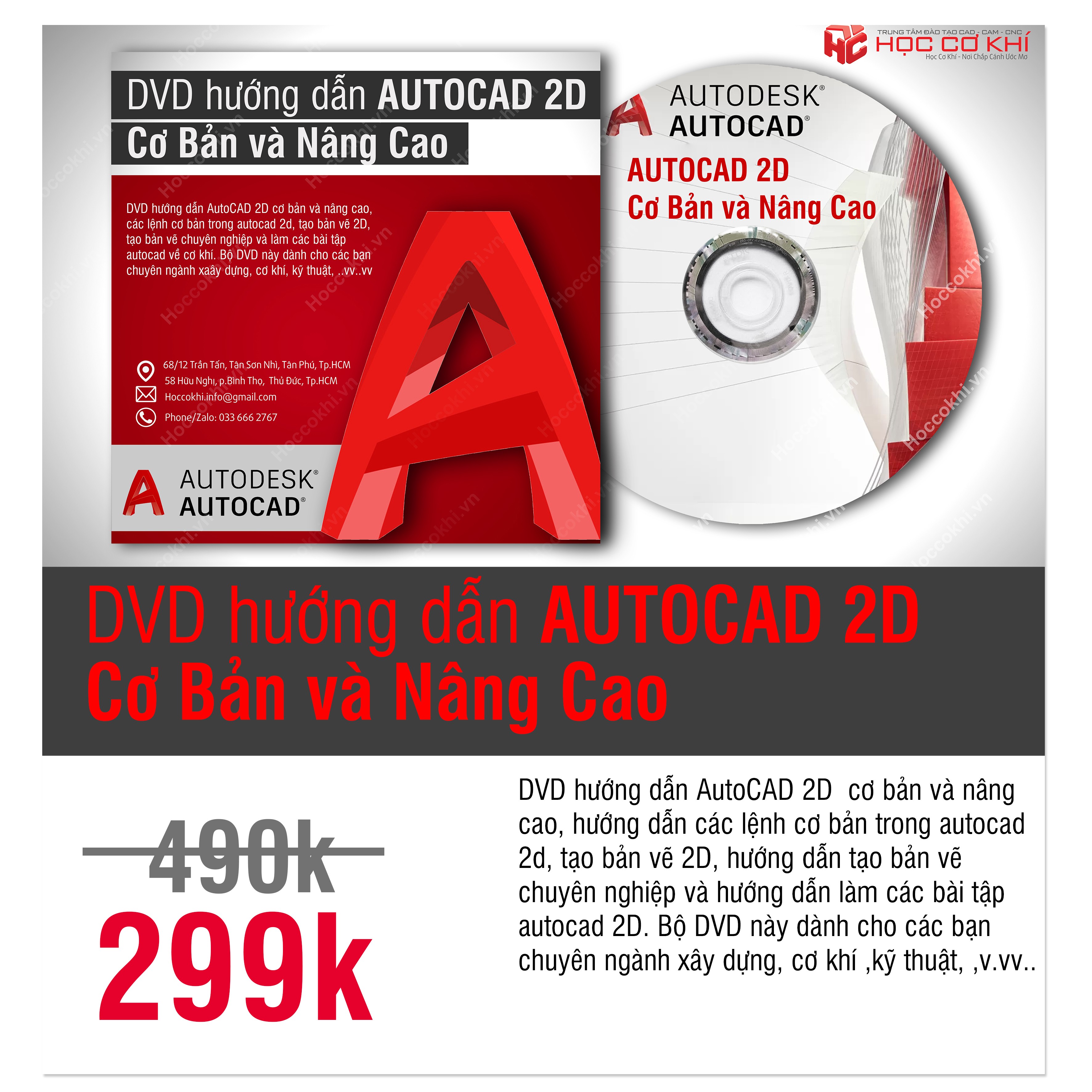 DVD hướng dẫn AutoCAD 2020 tự học Autocad hiệu quả